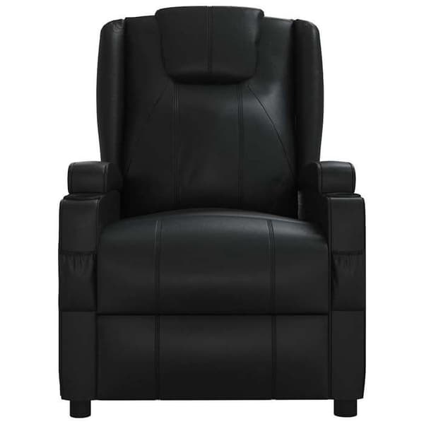 Maison Exclusive - Svart massagefåtölj i konstläder