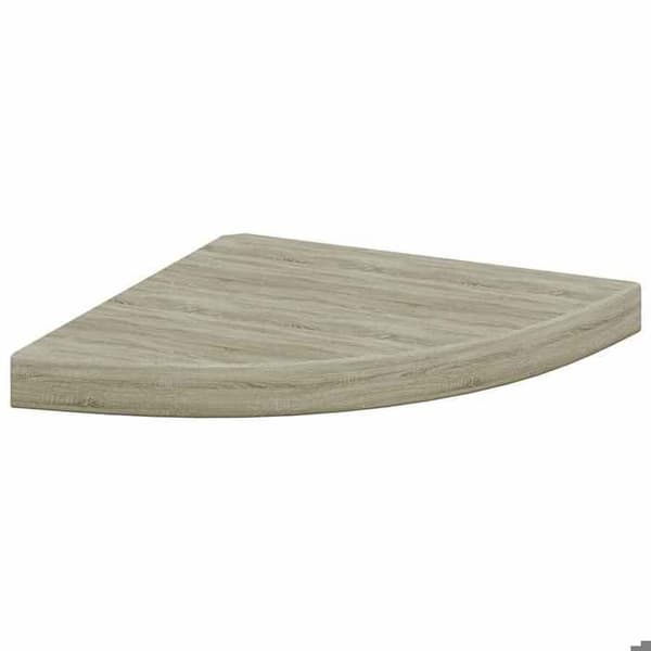 Maison Exclusive - Flydende hjørneskabe 2 stk eg 35x35x3,8 cm MDF