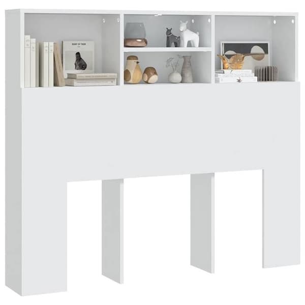 Hovedgærde - EKSKLUSIV HUS - 120 x 19 x 103,5 cm - Hvid - Spånplader - 4 rum Vit