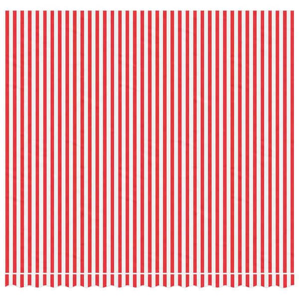 Maison Exclusive - Ersättningstyg för röd och vit markis 400x350 cm polyester