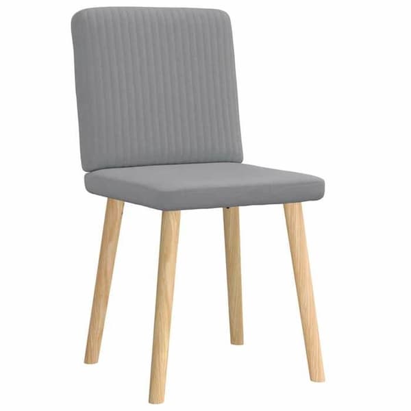 Maison Exclusive - Matstolar set om 2 ljusgrå tyg