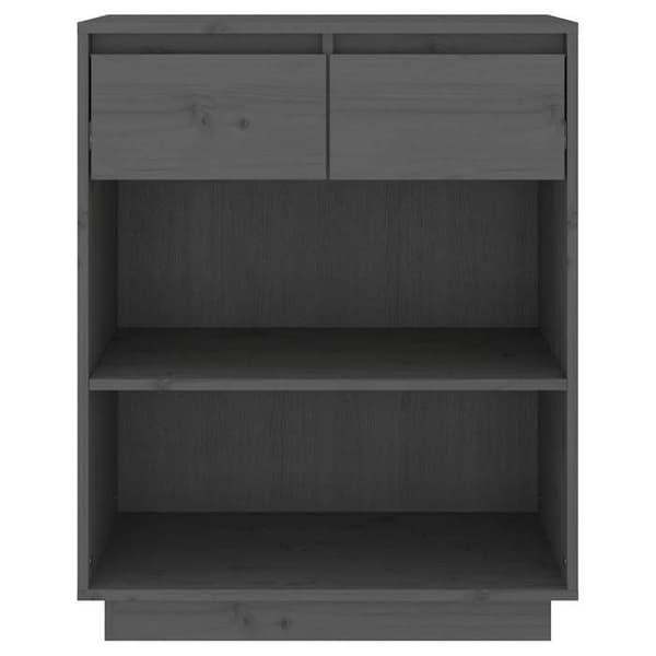 Maison Exclusive - Konsolskab Grå 60x34x75 cm Solid fyrretræ