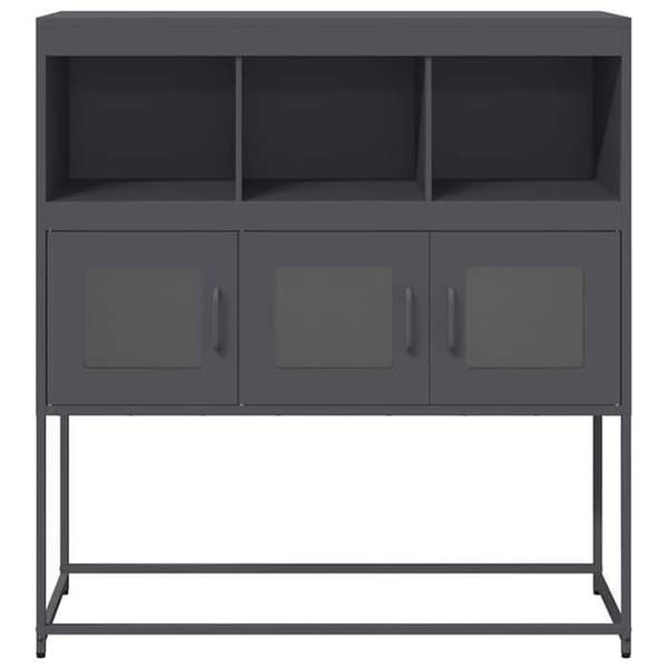 Maison Exclusive - Buffet antracit 100,5x39x107 cm koldvalset stål