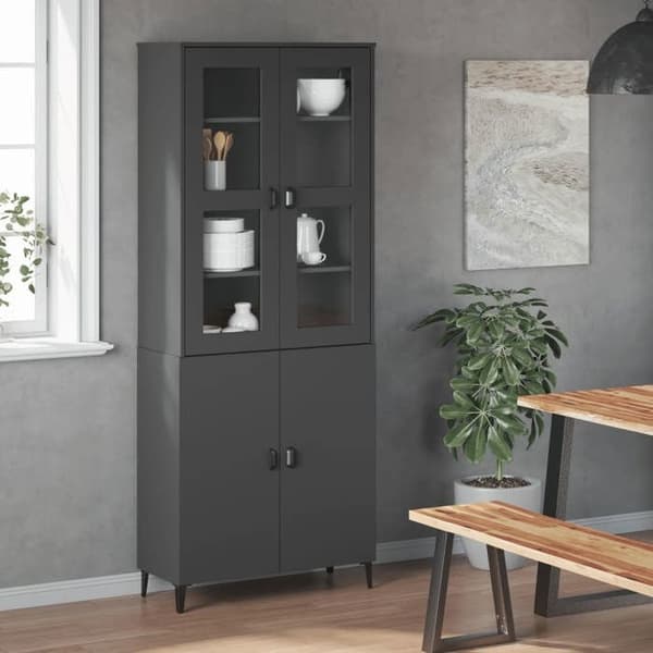 Maison Exclusive - VIKEN tummanharmaa buffetpöydän kansi, tekninen puu