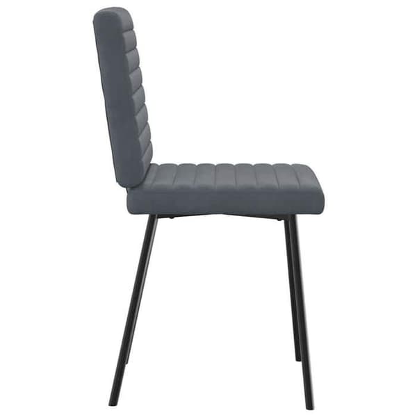 Maison Exclusive - Matstolar set om 2 Mörkgrå Sammet