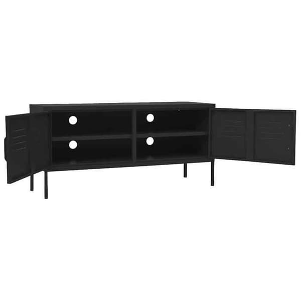 Maison Exclusive - TV Møbel Sort 105x35x50 cm Stål