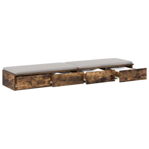 Maison Exclusive - Sengekasser Røget eg 150 x 36,5 x 16,5 cm