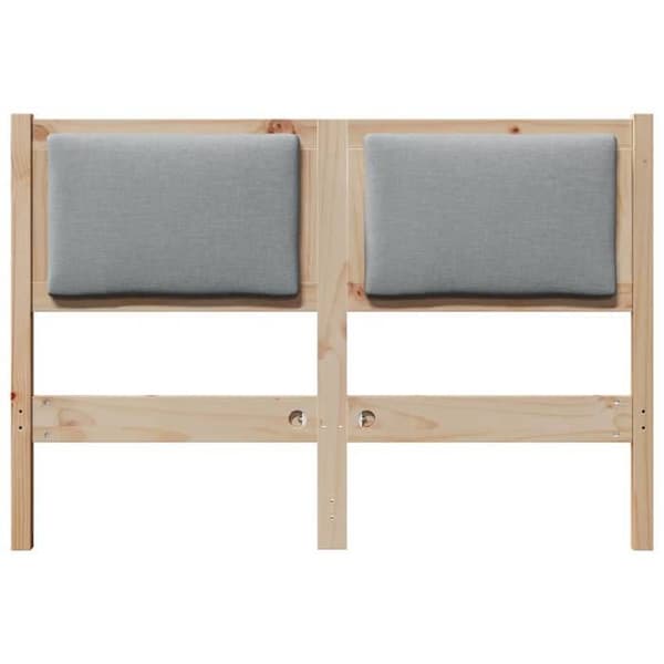 Hovedgærde - EKSKLUSIVT HUS - Minimalistisk model - massiv fyr - mat finish - grå bagpanel Ljusgrå (bakpanel)