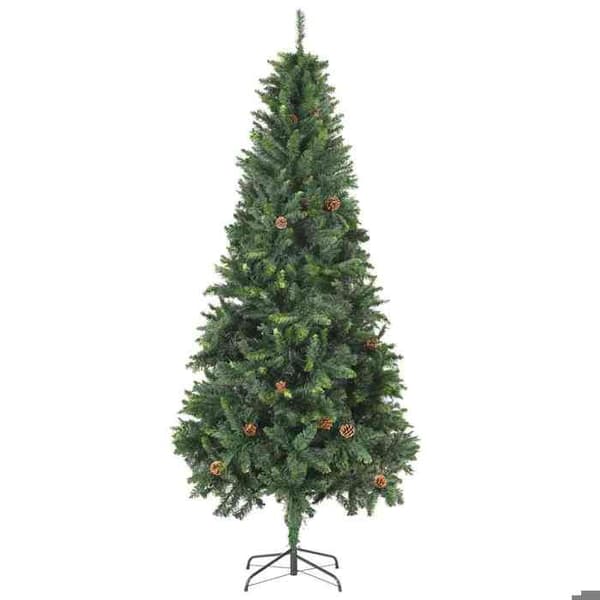 Maison Exclusive - Forudbelyst kunstigt juletræ/æblekugler 210cm