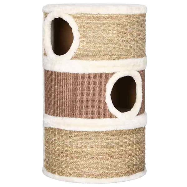 Maison Exclusive - Raapimispuu kissoille 60 cm Merilevät kastanj