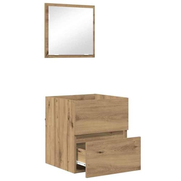 Badrumsmöbel - EXKLUSIV HEM - Rektangulär - Ek - Väggmonterad - 41 x 38,5 x 45 cm Ek