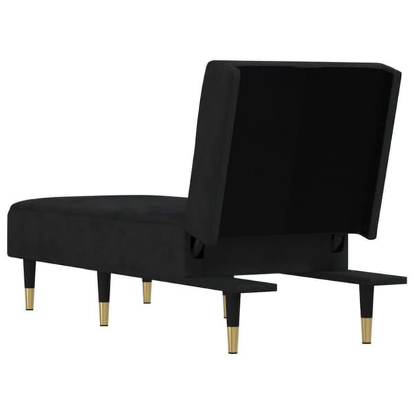 Maison Exclusive - Musta samettinen lepotuoli