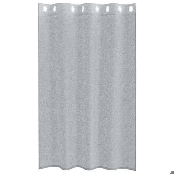 Verho - MAISON EXCLUSIVE - 2 kappaletta 175 x 140 cm - Tummanharmaa - Polyesteri - Läpinäkyvä Mörkgrå