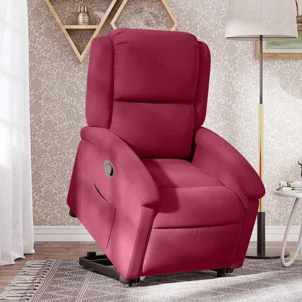 Maison Exclusive - Rød bordeaux Velour lænestol