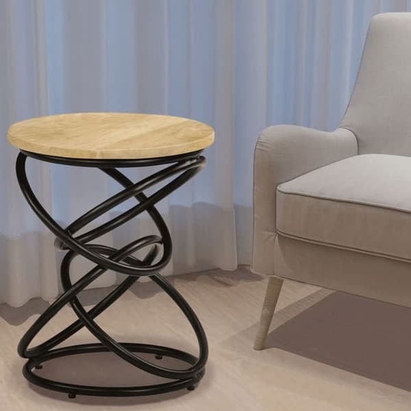 Maison Exclusive - Sidebord i solid mangotræ 40x50 cm brunt och svart