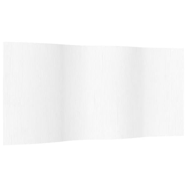Maison Exclusive - Vit avskiljande vägg 400 cm bred, 165 cm hög, bambu