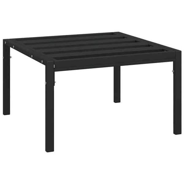 Havestol - EKSKLUSIV HUS - 60×60×35 cm (sæt af 2) - Malet stål - Polstret pude - Modulær Grå