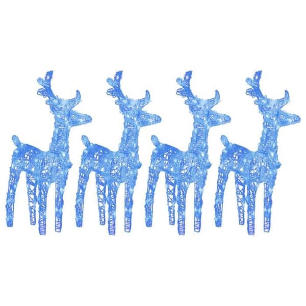 Maison Exclusive - Julren 4 st 160 LED Blå Akryl