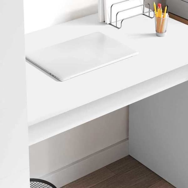 Maison Exclusive - Kontor Vit Ingenjörsträ 113 x 54 x 120 cm Vit