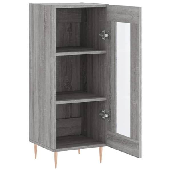 Maison Exclusive - Buffet Sonoma grå 34,5x34x90 cm Ingenjörsträ