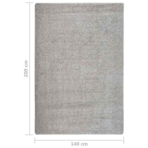 Maison Exclusive - Antiskid shaggy mat Grå ljus 140x200 cm