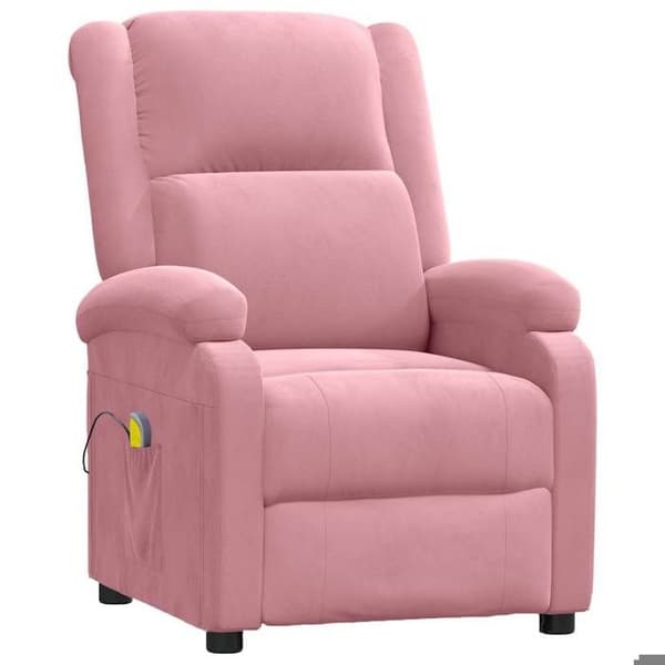 Maison Exclusive - Massagefåtölj i Rosa Sammet