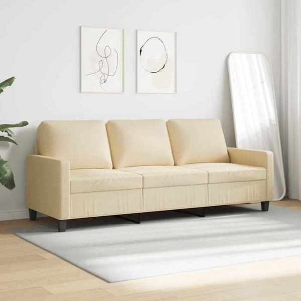 Maison Exclusive - 3-personers sofa Creme 180 cm Stof