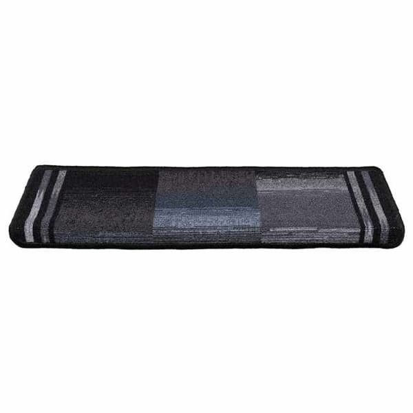 Maison Exclusive - Selvklebende trappetæpper 5 stk 65x21x4 cm Sort og grå svart och grått