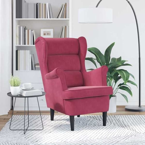 Maison Exclusive - Bordeaux punainen samettituoli