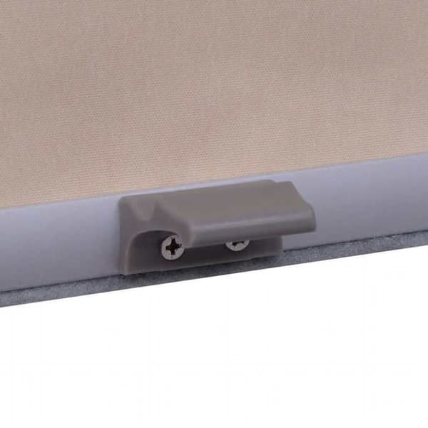 Dold rullgardin - MK04 - Beige - Opaque polyester - Aluminiumbeläggning - Central dragning beige