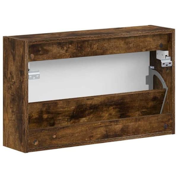 Maison Exclusive - Seinälle asennettava DELFT-kengäteline 71 x 17 x 43 cm Savupuu Rökt ek