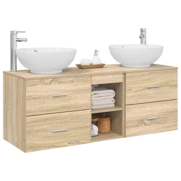 Maison Exclusive - 3-delars badrumsinredning Sonoma-ek