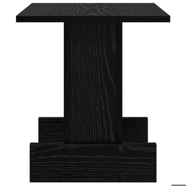 Maison Exclusive - Sidebord Sort eg 35,5 x 35 x 40 cm Ingeniørtræ