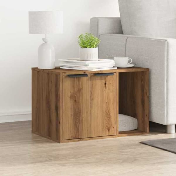 Maison Exclusive - Håndlavet kattebakke møbel i egetræ 60x40x40 cm