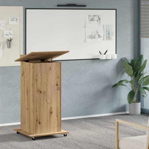 Maison Exclusive - Podium Egetræ håndlavet Ingeniørtræ 55 x 55 x 107 cm