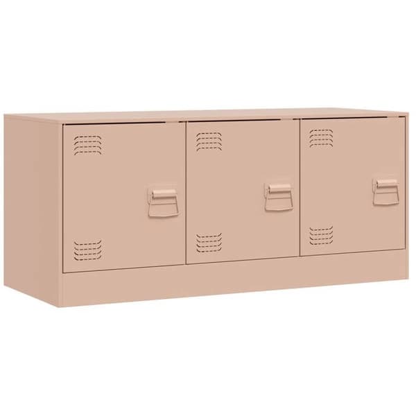 Maison Exclusive - TV-möbel rosa 99x39x44 cm stål