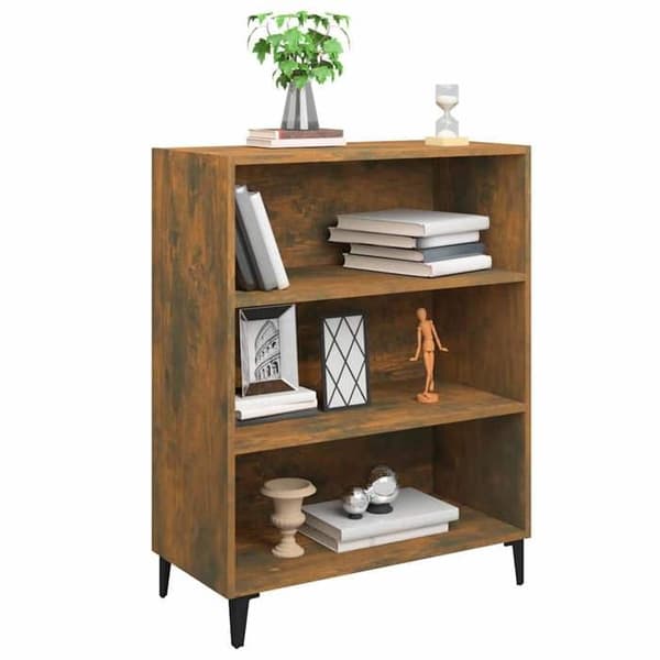 Maison Exclusive - Buffet Røget Eg 69,5x32,5x90 cm Ingeniørtræ