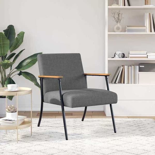 Maison Exclusive - mørkegrå stof lænestol