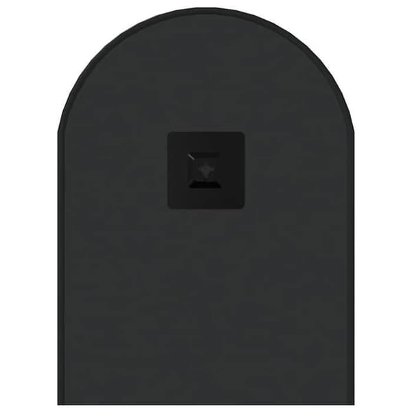 Maison Exclusive - Musta seinäpeili 60x25 cm soikea