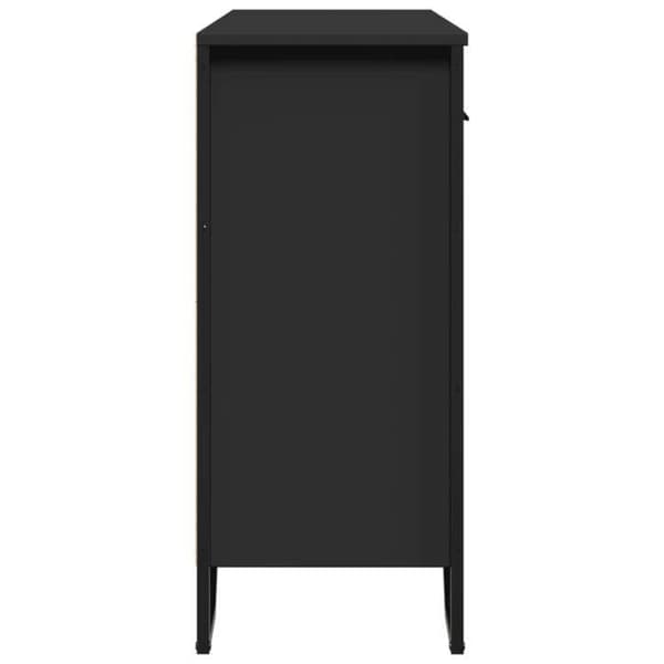 Maison Exclusive - Buffet sort 97x32,5x74,5 cm ingeniørtræ Svart