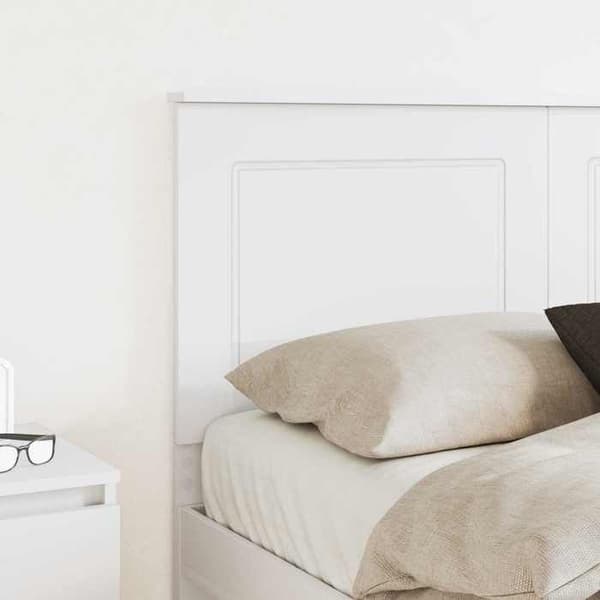 Maison Exclusive - Vit sänggavel 100 cm Ingenjörsträ
