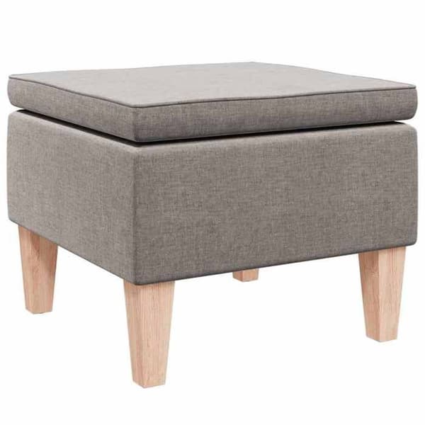 Maison Exclusive - Pall med ben i trä Taupe Tyg