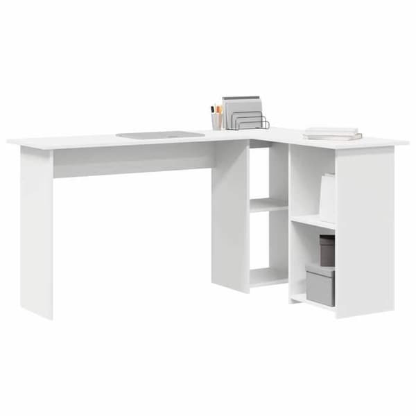 Maison Exclusive - Kontor Vit 142 x 102 x 73 cm Ingenjörsträ Vit