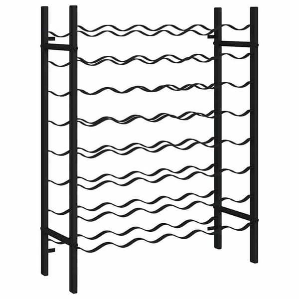 Maison Exclusive - 48 pullon viinikaappi Musta Metalli Svart