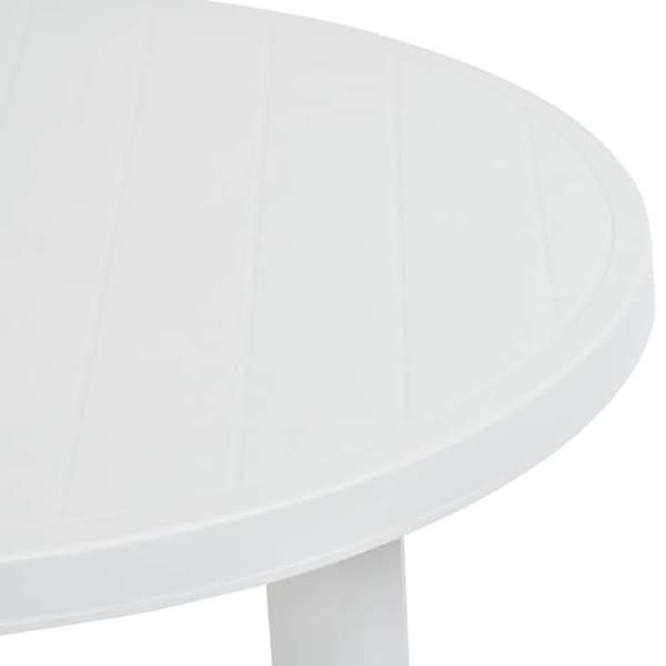 Maison Exclusive - Trädgårdsbord Vit 89 cm Plast Vit