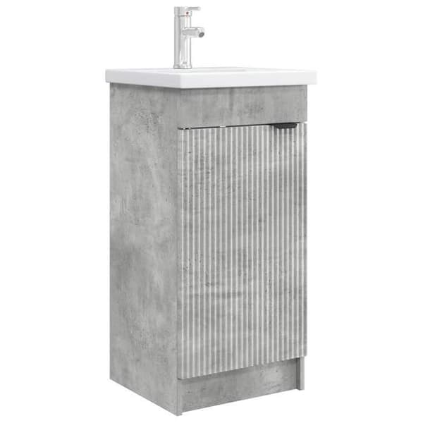 Maison Exclusive - Badeværelsesmøbel med vask Grå beton 42 x 40 x 84,5 cm