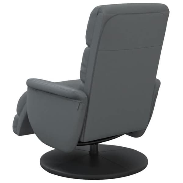 Maison Exclusive - Recliner med fotstöd i grått konstläder Grå
