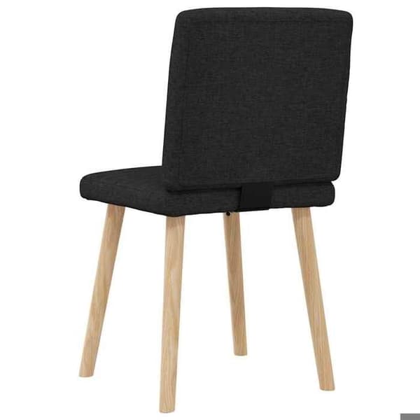 Maison Exclusive - Matstolar set om 2 svart tyg