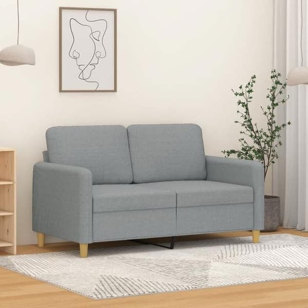 Maison Exclusive - 2-personers sofa i lys grå 120 cm stof