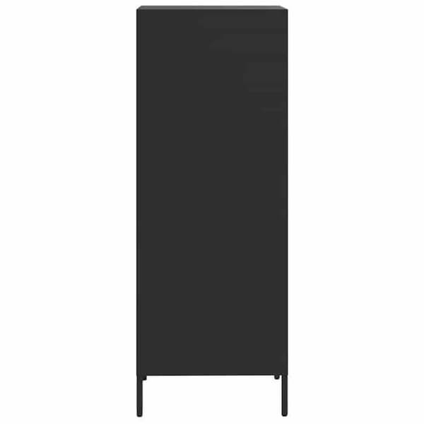 Maison Exclusive - Svart hög buffé 35x39x103,5 cm stål